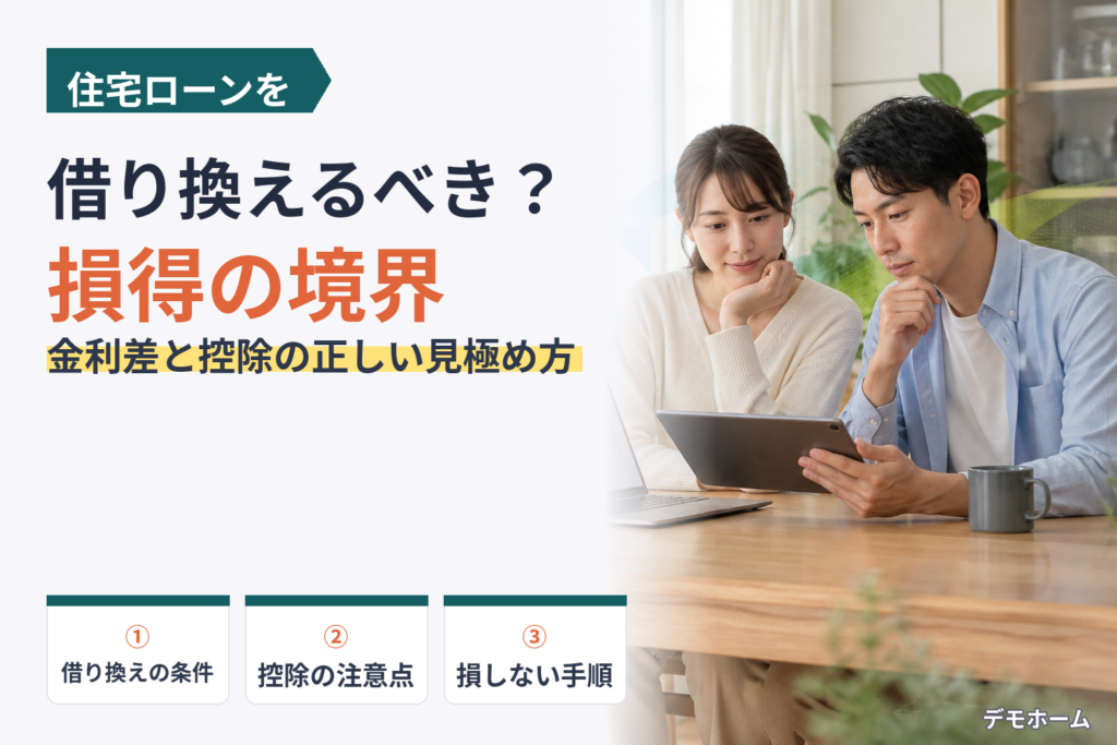 住宅ローンの借り換えで損しないための完全ガイド｜今の金利環境で本当に得する人・損する人