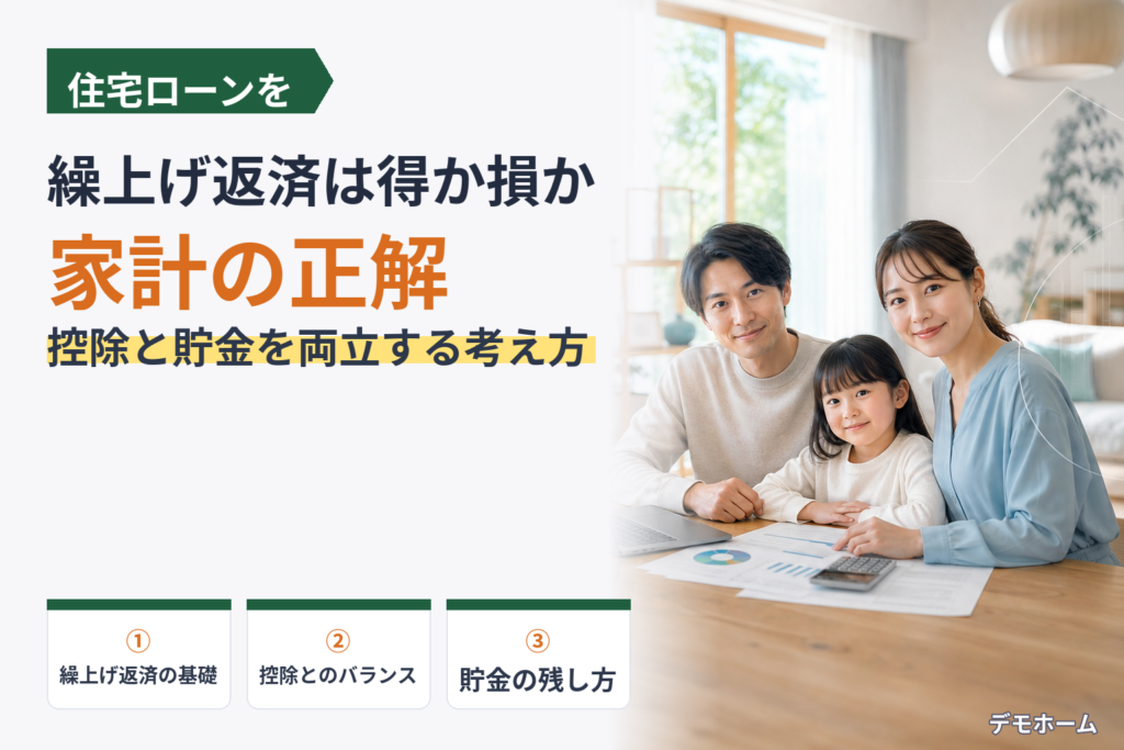 住宅ローンの繰上げ返済は本当に得？家計がラクになる正しいやり方