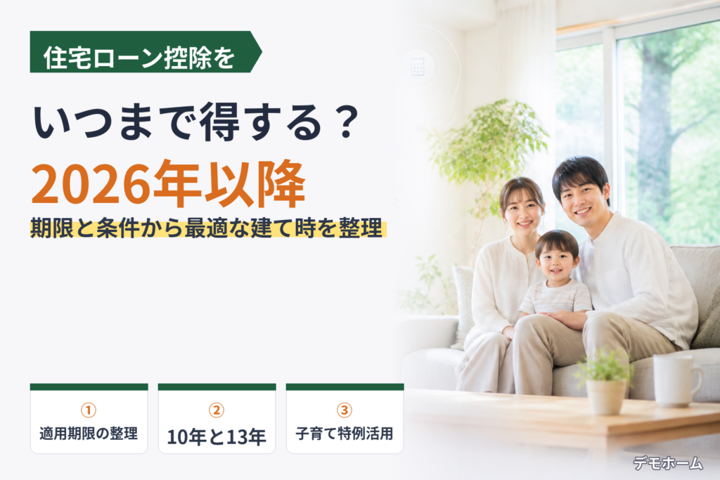 住宅ローン控除はいつまで？2026年以降も見据えた家づくり完全ガイド