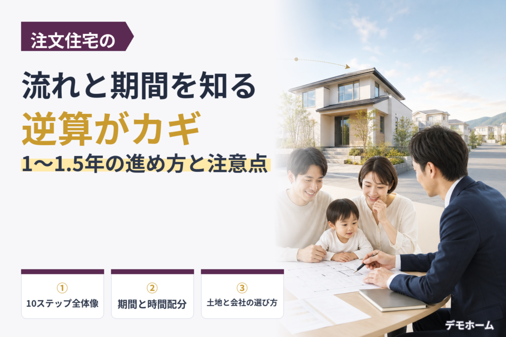 注文住宅の流れを完全解説｜検討開始から引き渡しまで失敗しない進め方