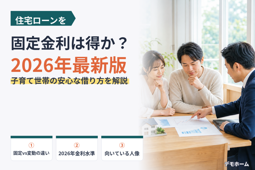 住宅ローンの固定金利は本当に得？2026年の選び方をプロが解説