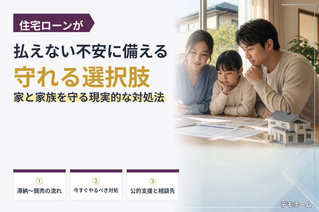 住宅ローンが払えない…家を守るために今すぐできる対処法とNG行動