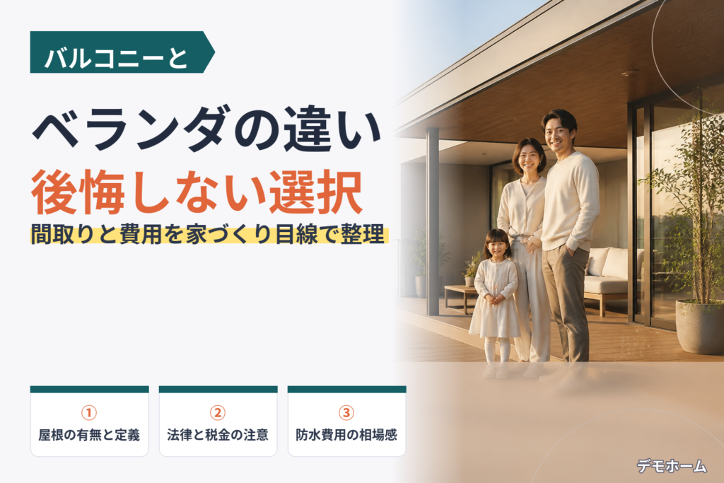 バルコニーとベランダの違い徹底解説｜後悔しない間取りと費用の考え方