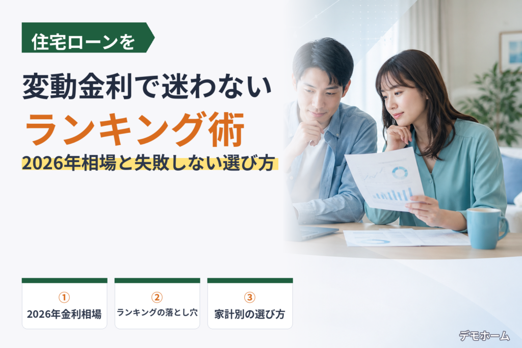 住宅ローン変動金利ランキングの正しい使い方と2026年の金利相場をプロが解説